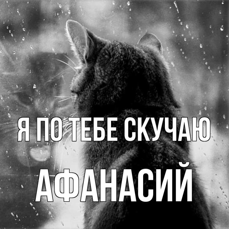 Картинка Я по тебе скучаю, Афанасий