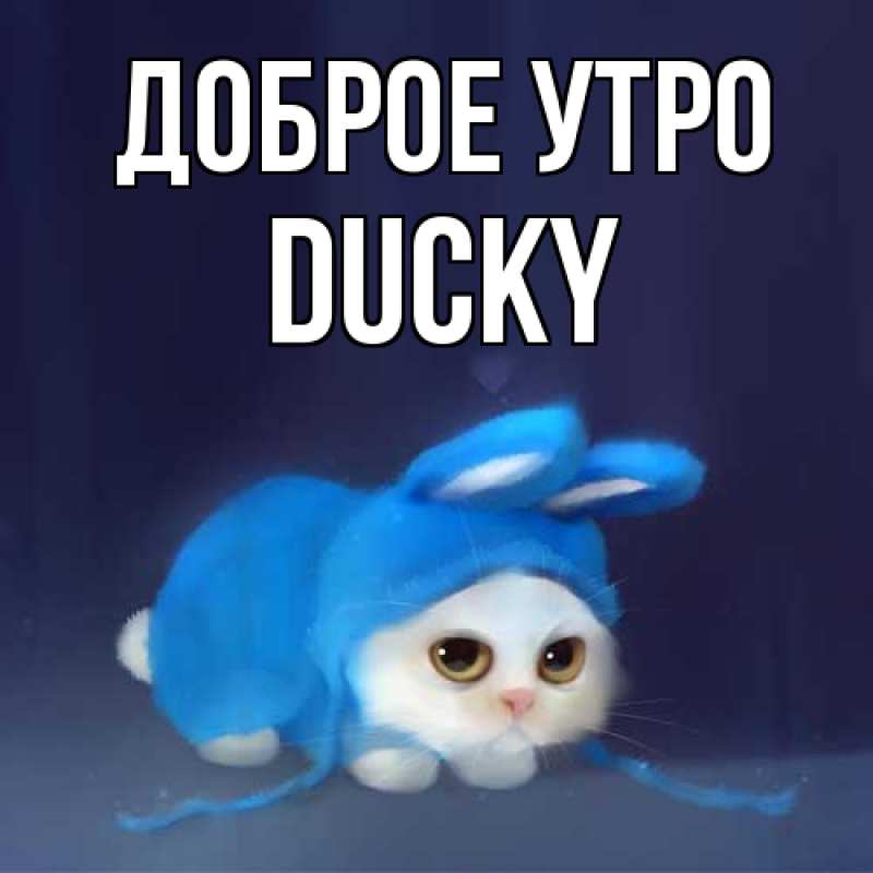 Картинка Доброе утро, Ducky