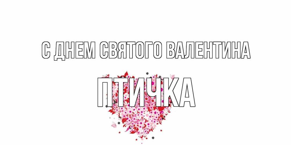 Открытка на каждый день с именем, Птичка С днем Святого Валентина день всех влюбленных пора дарить валентинку девушке Прикольная открытка с пожеланием онлайн скачать бесплатно 