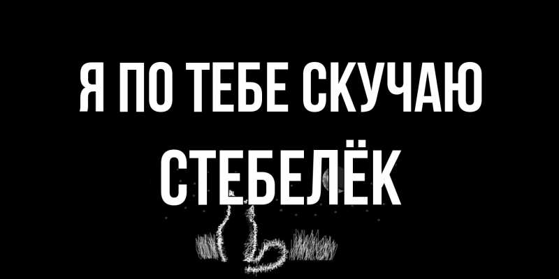 Картинка Я по тебе скучаю, Стебелёк