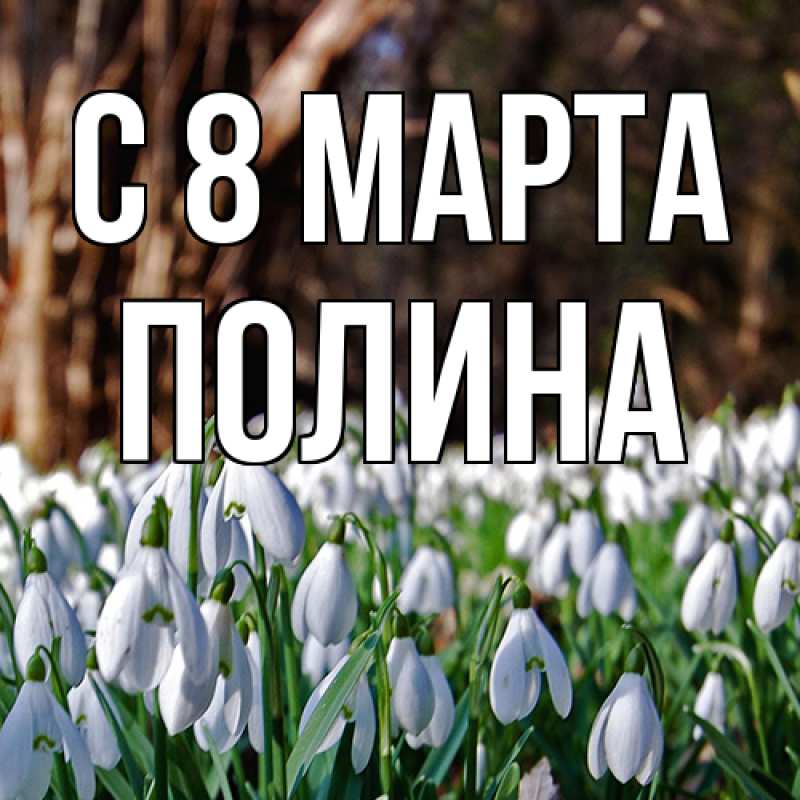 Картинка C 8 МАРТА, полина