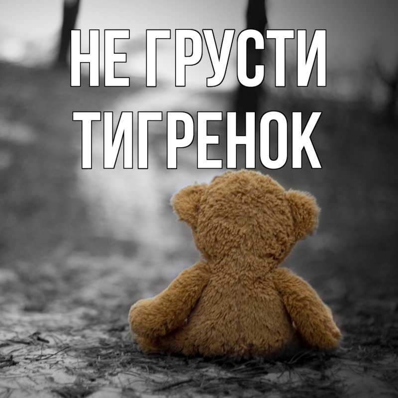 Картинка Не грусти, Тигpенок
