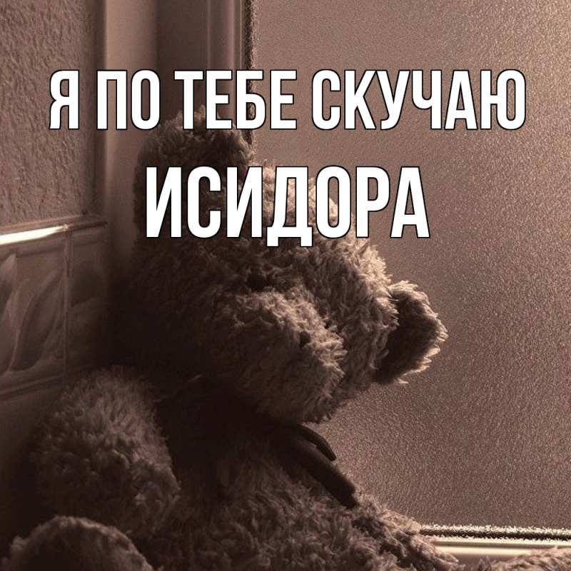 Картинка Я по тебе скучаю, Исидора