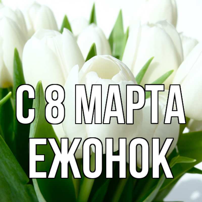 Картинка C 8 МАРТА, Ежонок