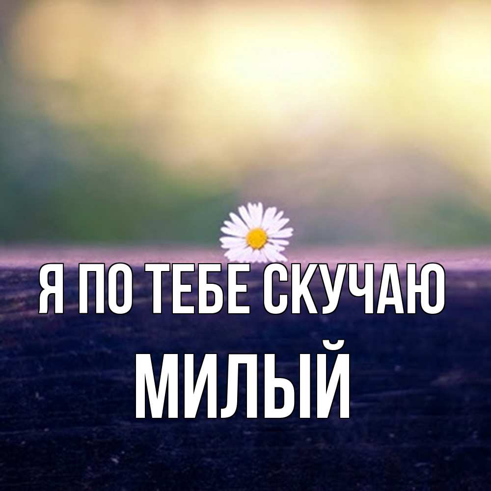 Открытка на каждый день с именем, Милый Я по тебе скучаю приходи в гости Прикольная открытка с пожеланием онлайн скачать бесплатно 