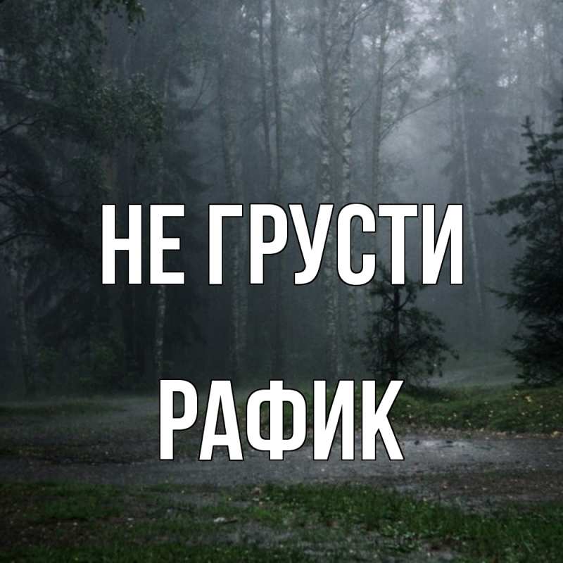 Картинка Не грусти, Рафик