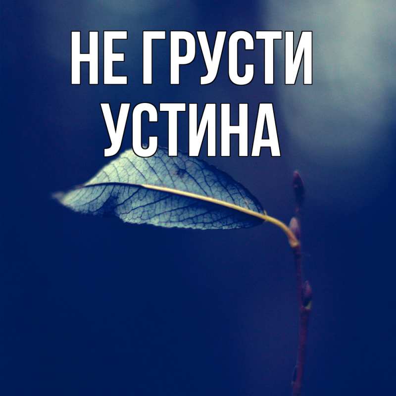 Картинка Не грусти, Устина