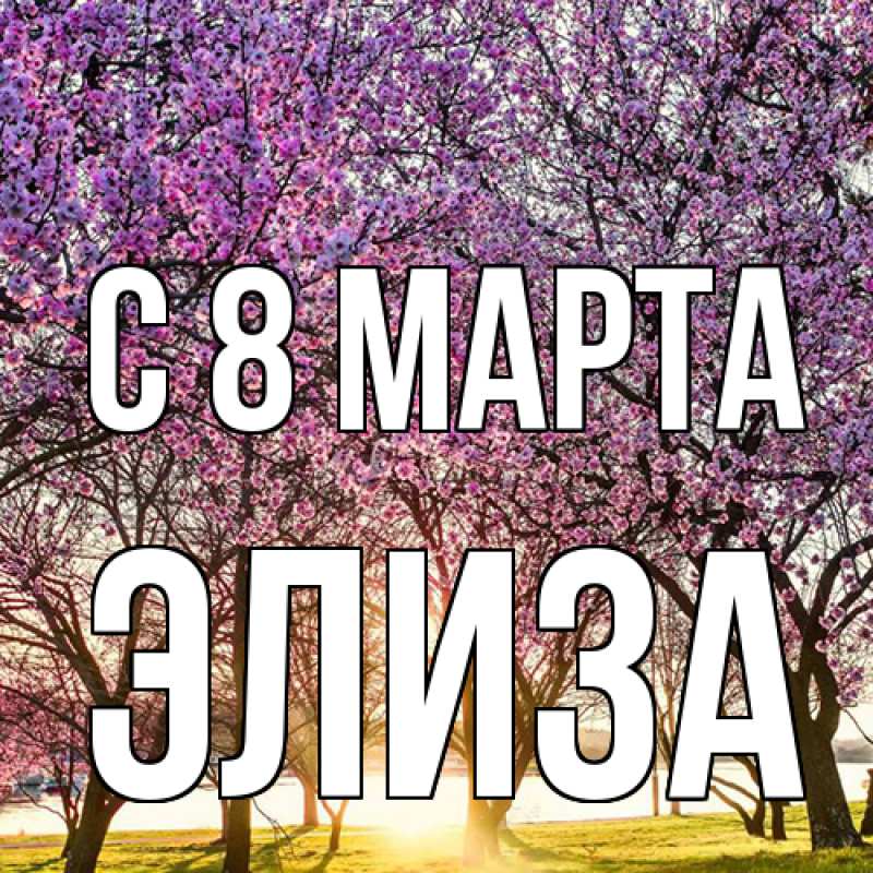 Картинка C 8 МАРТА, Элиза