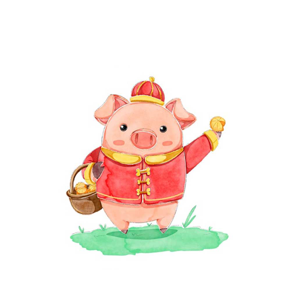 Открытка на каждый день с именем, горячая Желаю тебе удачи поросенок Прикольная открытка с пожеланием онлайн скачать бесплатно 