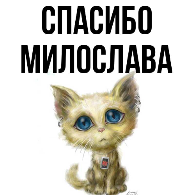 Картинка Спасибо, Милослава