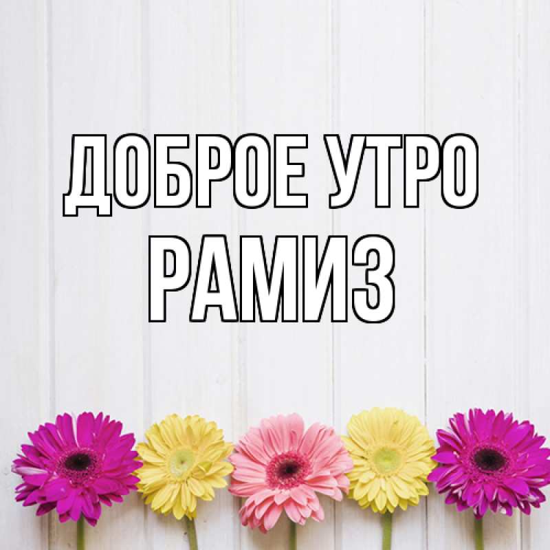 Картинка Доброе утро, Рамиз