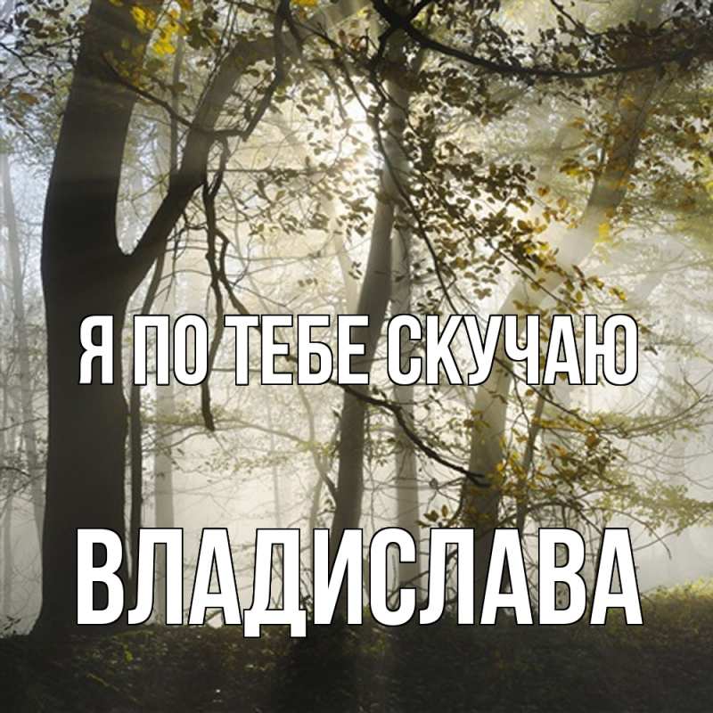 Картинка Я по тебе скучаю, Владислава