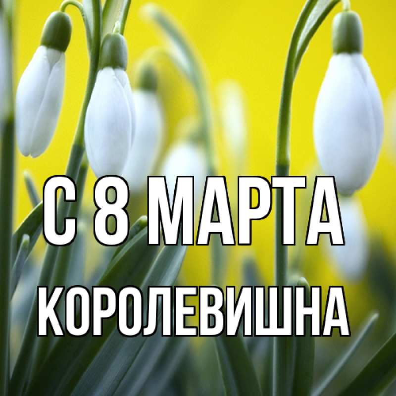 Картинка C 8 МАРТА, Королевишна