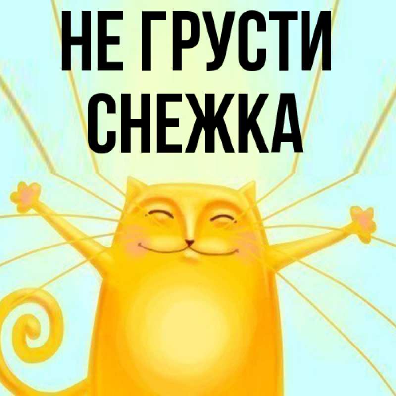 Картинка Не грусти, Снежка