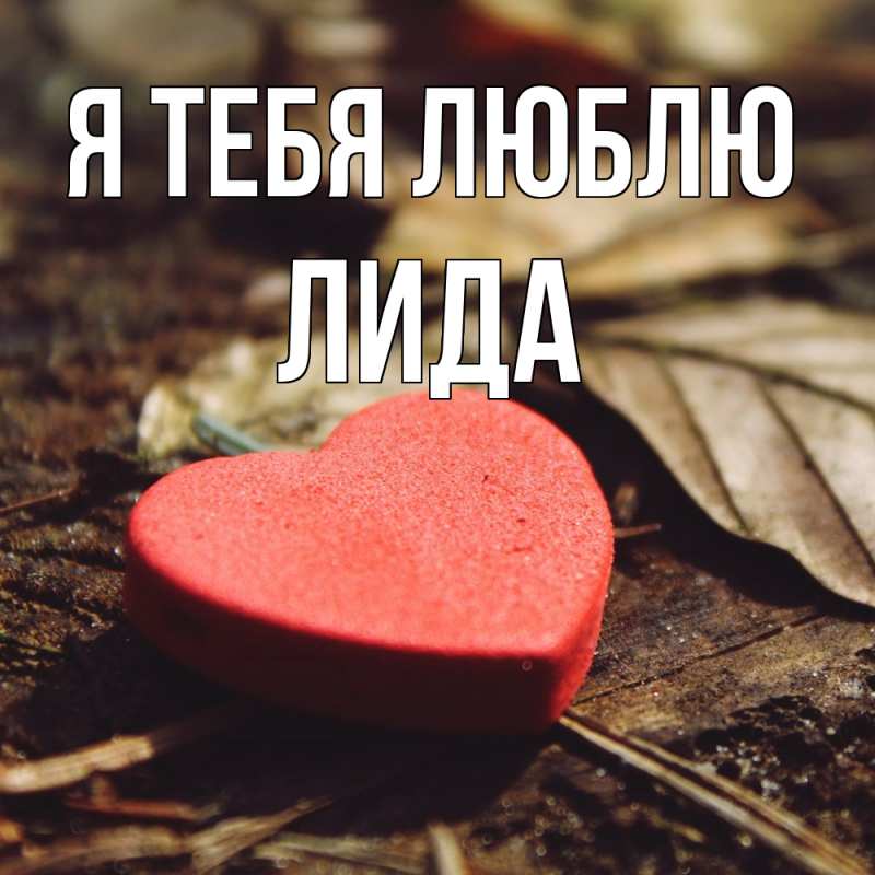 Картинка Я тебя люблю, Лида