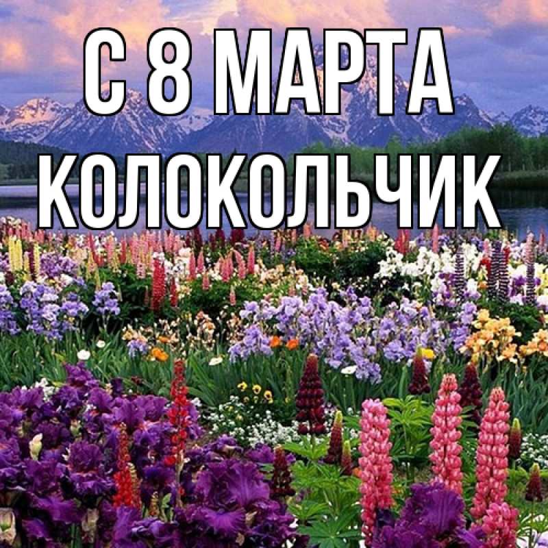 Картинка C 8 МАРТА, Колокольчик