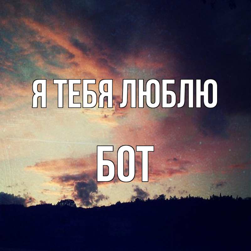 Картинка Я тебя люблю, Бот