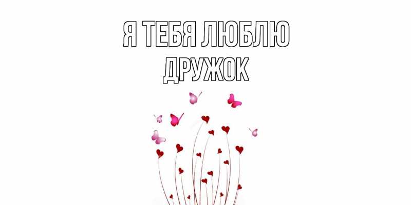 Картинка Я тебя люблю, Дружок