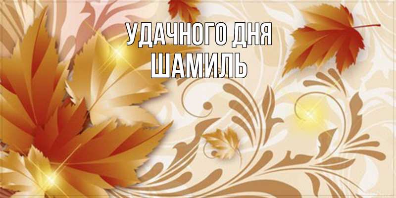 Картинка Удачного дня, Шамиль