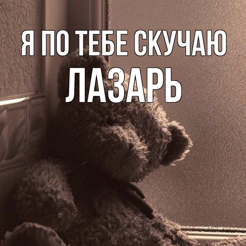 Картинка Я по тебе скучаю, Лазарь