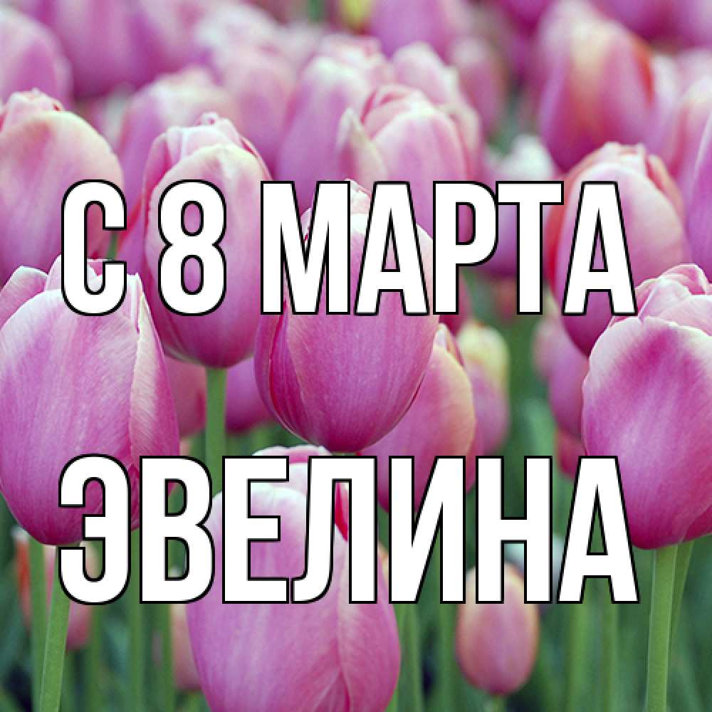 Открытка на каждый день с именем, Эвелина C 8 МАРТА на международный женский день 3 Прикольная открытка с пожеланием онлайн скачать бесплатно 