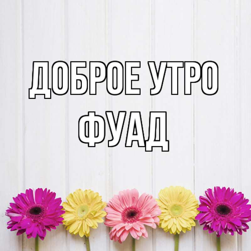 Картинка Доброе утро, Фуад