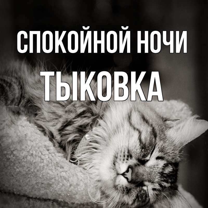 Картинка Спокойной ночи, тыковка