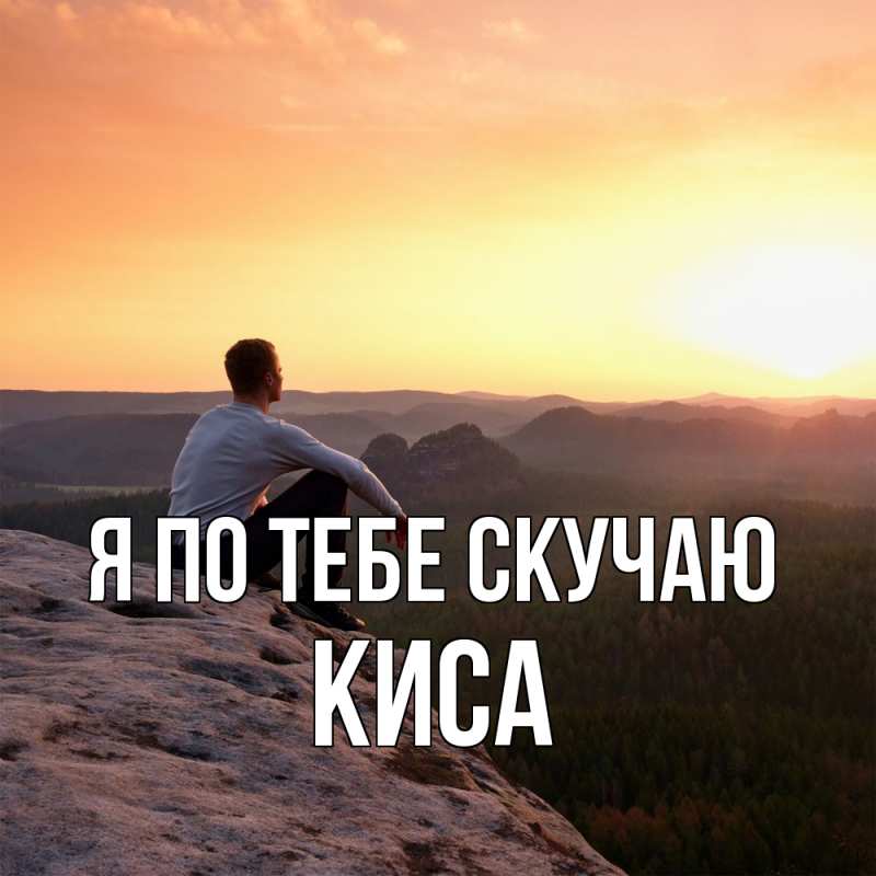 Картинка Я по тебе скучаю, Киса