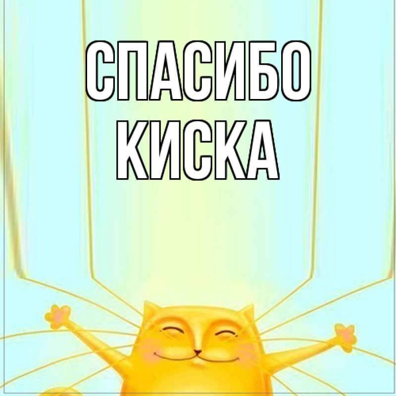 Картинка Спасибо, Киска