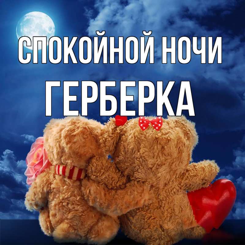 Картинка Спокойной ночи, Герберка