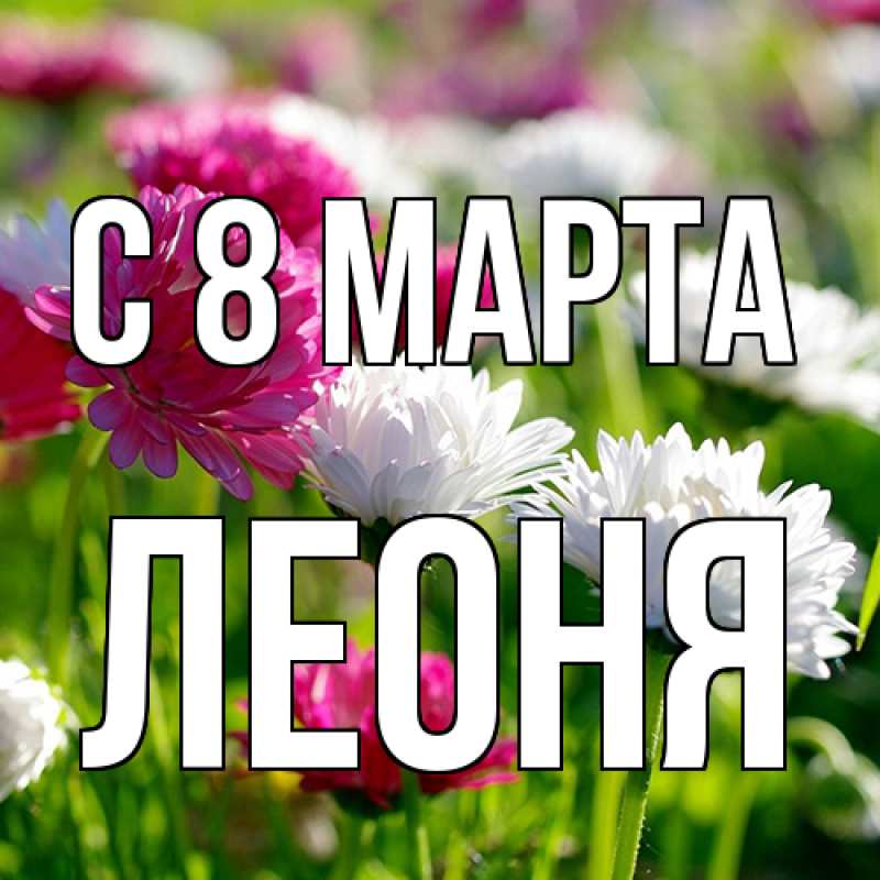 Картинка C 8 МАРТА, Леоня