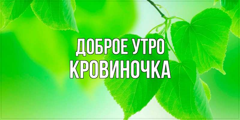 Картинка Доброе утро, кровиночка