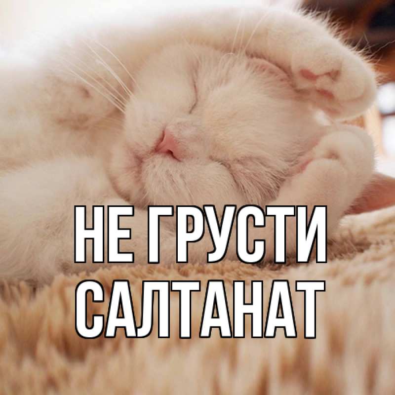 Картинка Не грусти, Салтанат