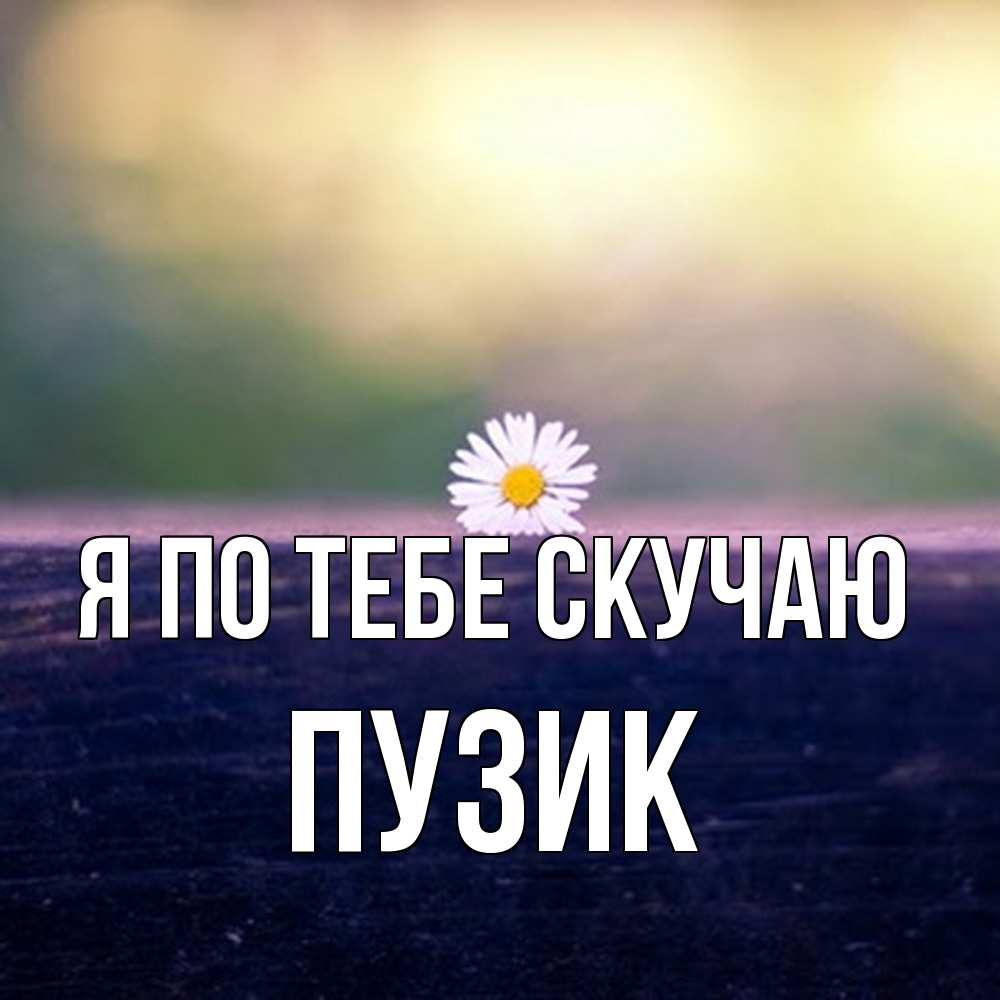 Открытка на каждый день с именем, Пузик Я по тебе скучаю приходи в гости Прикольная открытка с пожеланием онлайн скачать бесплатно 