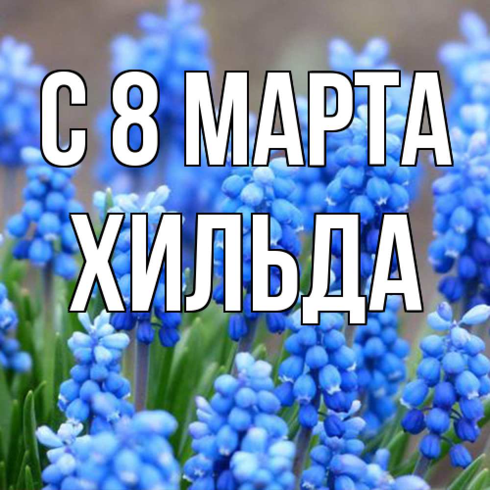 Открытка на каждый день с именем, Хильда C 8 МАРТА Поздравительная открытка для женщин с цветами на праздничную дату Прикольная открытка с пожеланием онлайн скачать бесплатно 