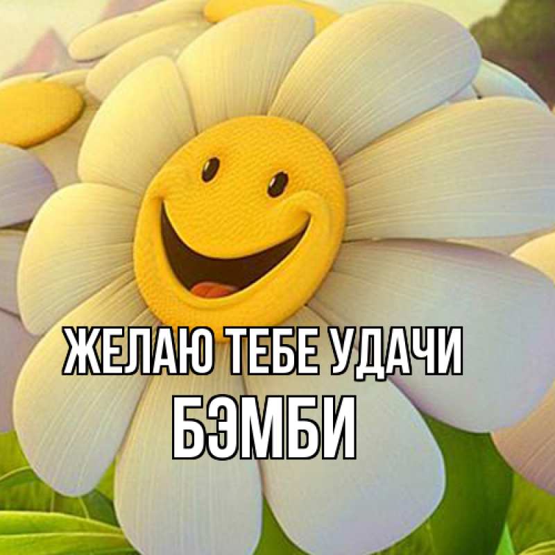 Картинка Желаю тебе удачи, Бэмби