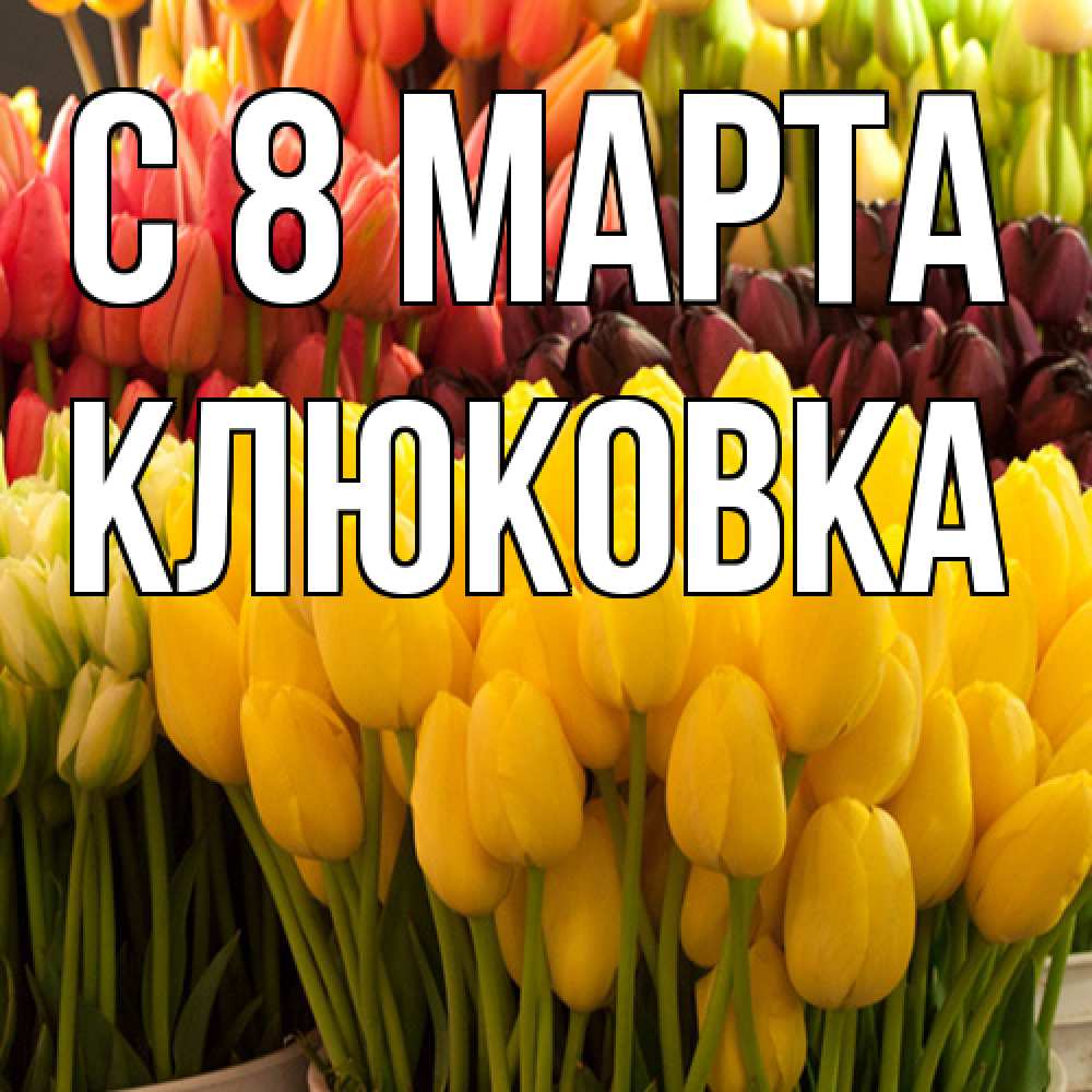 Открытка на каждый день с именем, клюковка C 8 МАРТА цветы Прикольная открытка с пожеланием онлайн скачать бесплатно 