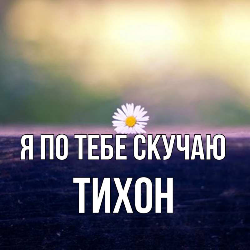 Картинка Я по тебе скучаю, Тихон