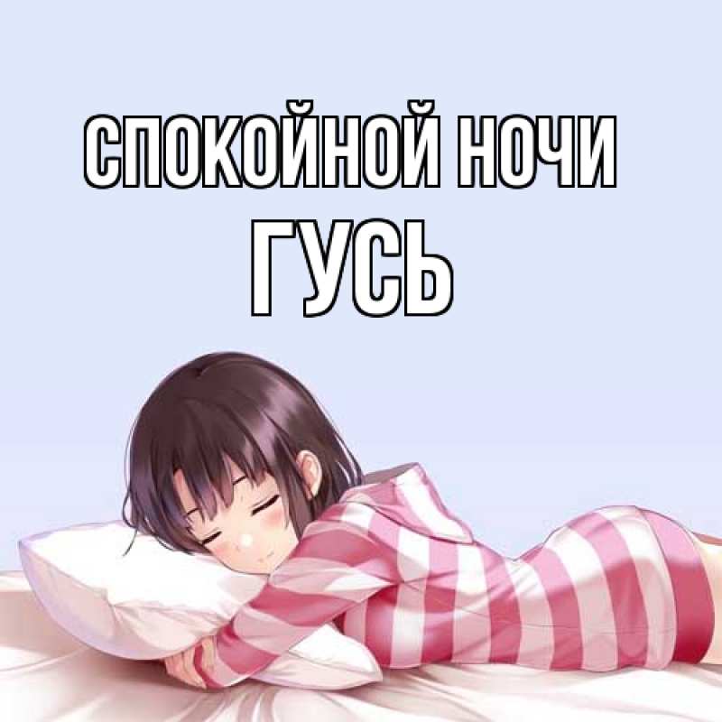 Картинка Спокойной ночи, Гусь