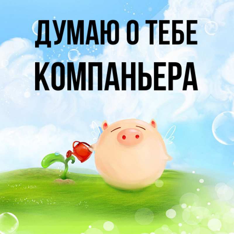 Картинка Думаю о тебе, Компаньера