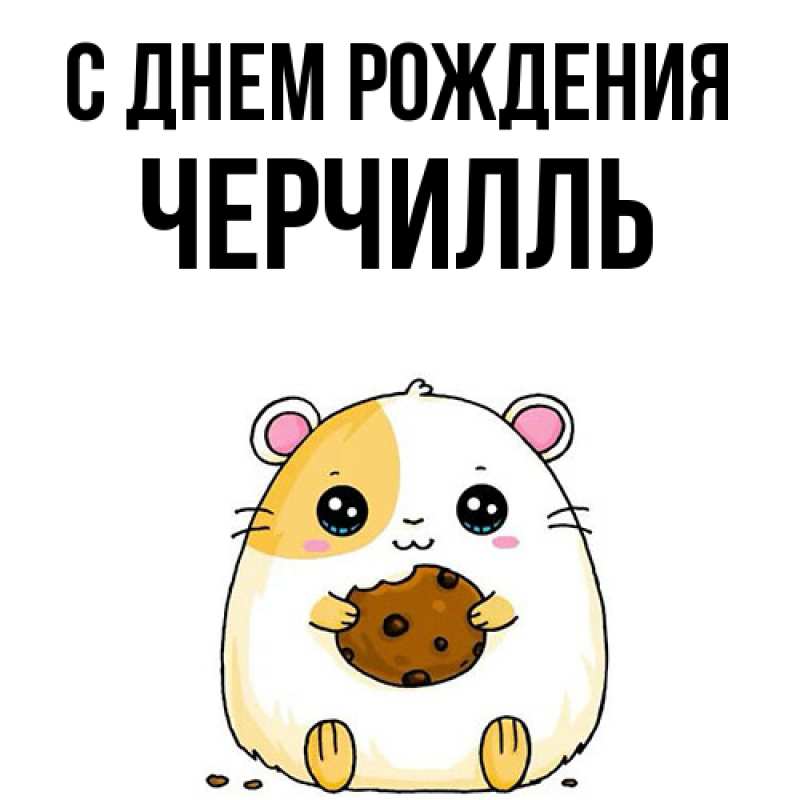 Картинка С днем рождения, Черчилль