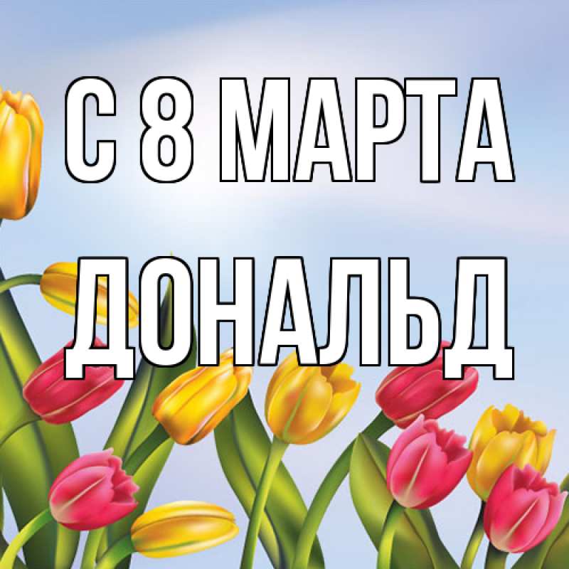 Картинка C 8 МАРТА, Дональд