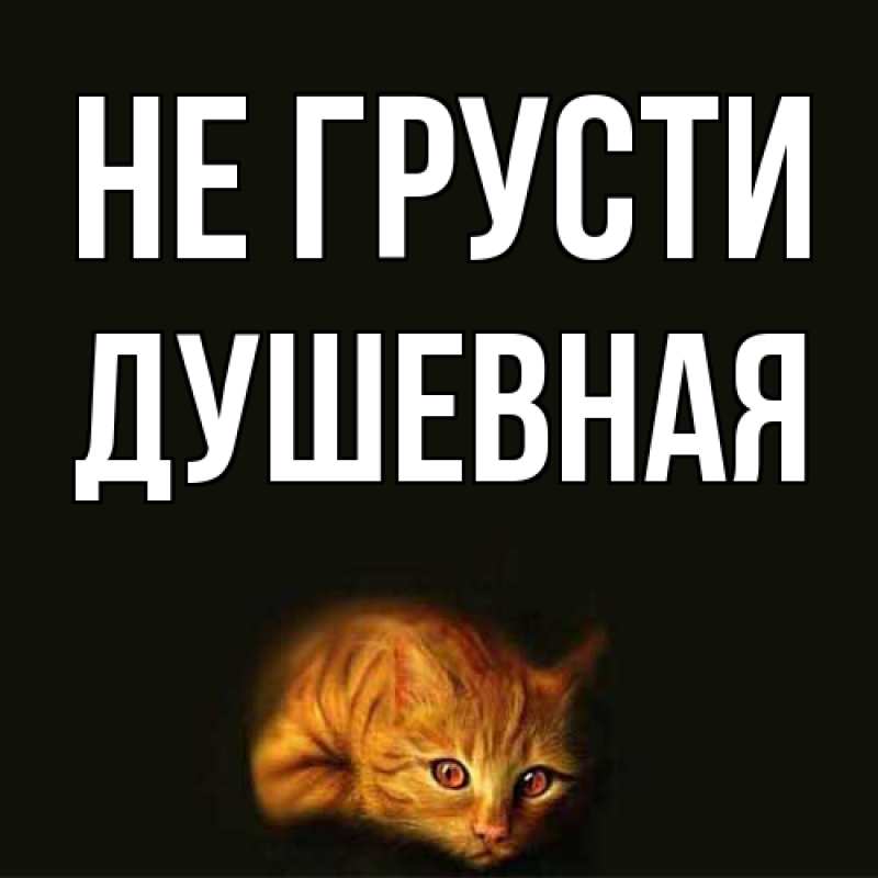 Картинка Не грусти, Душевная