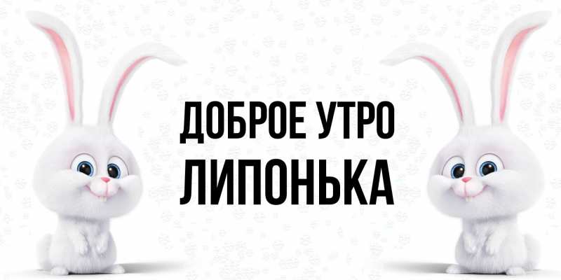 Картинка Доброе утро, Липонька