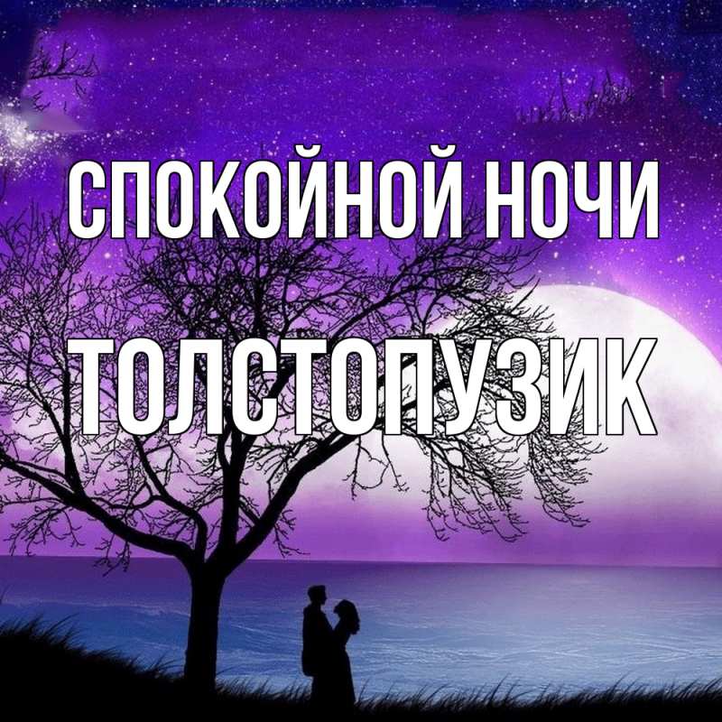 Картинка Спокойной ночи, Толстопузик