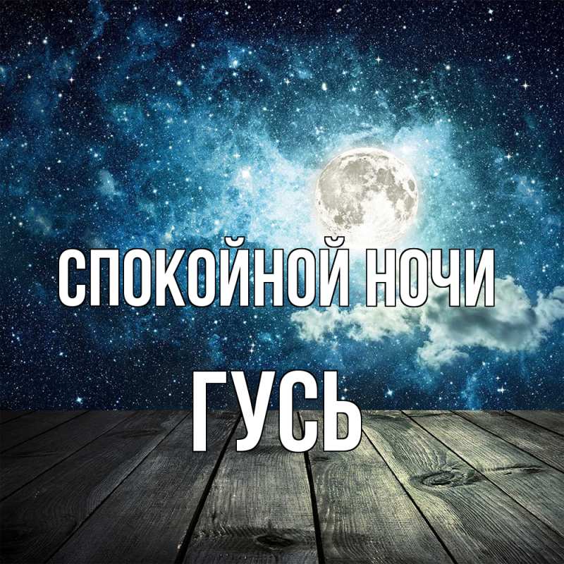 Картинка Спокойной ночи, Гусь