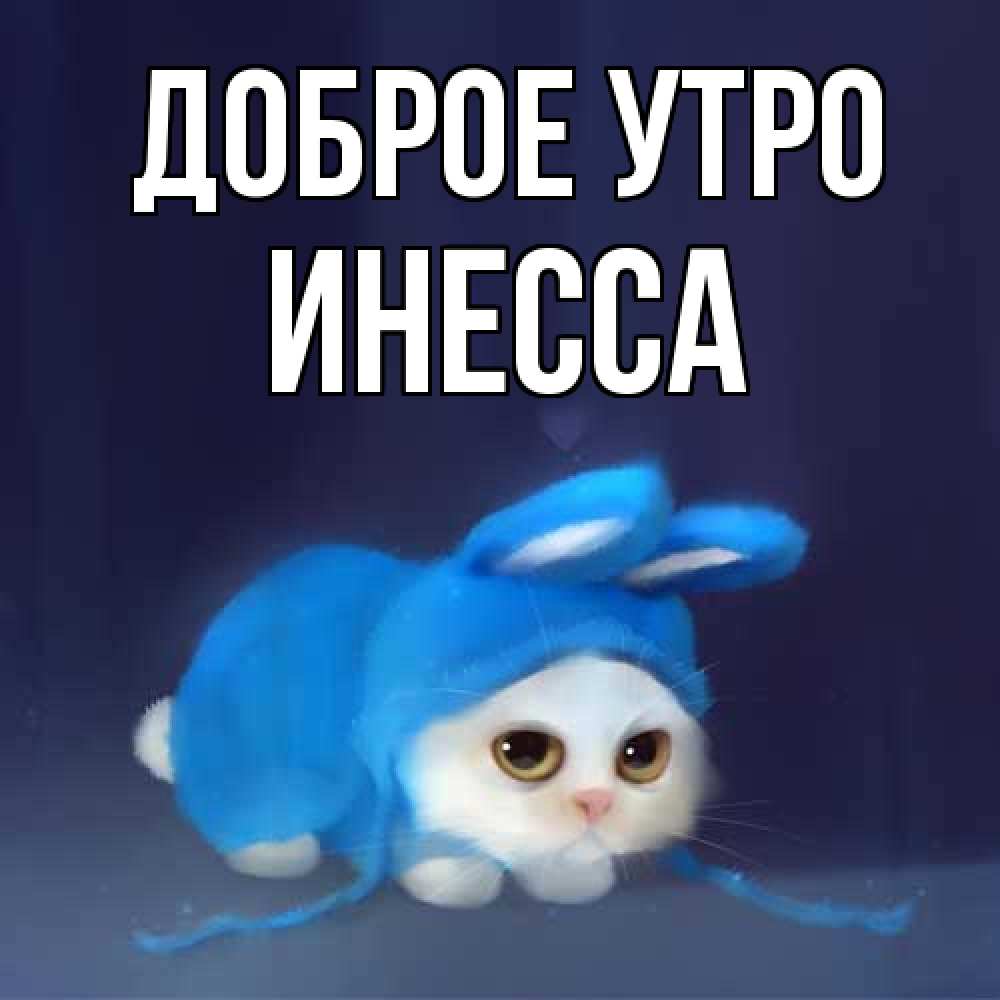 Открытка на каждый день с именем, Инесса Доброе утро открытки красивые скачать бесплатно Прикольная открытка с пожеланием онлайн скачать бесплатно 