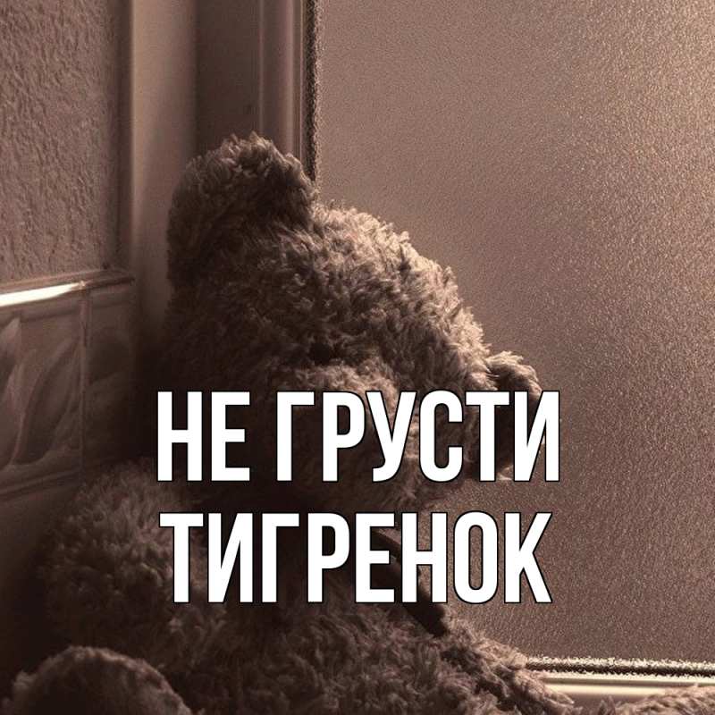 Картинка Не грусти, Тигpенок