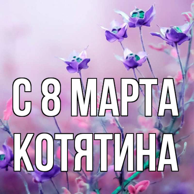 Картинка C 8 МАРТА, Котятина