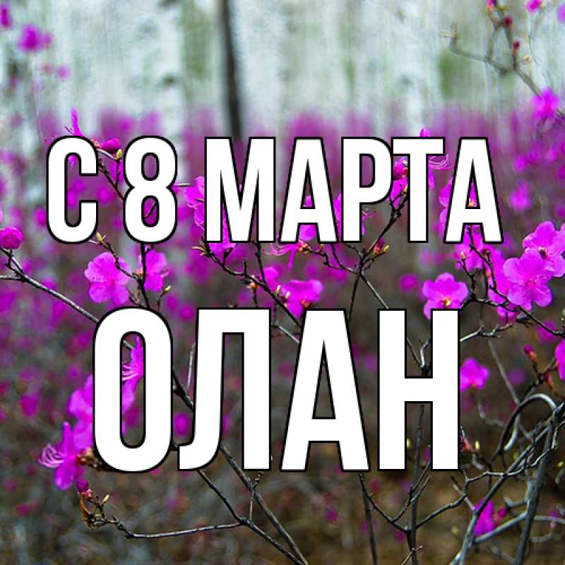 Картинка C 8 МАРТА, Олан